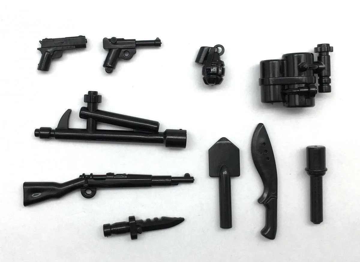 BlueBrixx Set universel d'armes n°1, noir (BB-400017) - prix | Brick Broker