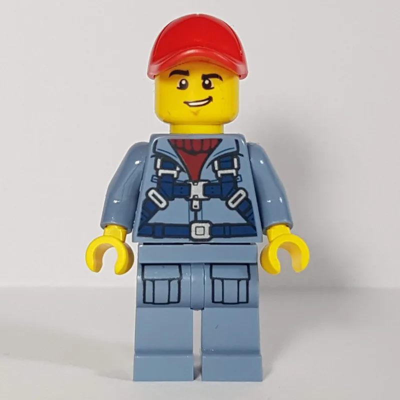 Marine Explorer, Sand Blue Jumpsuit, Red Cap — minifigurine LEGO | Brick Broker