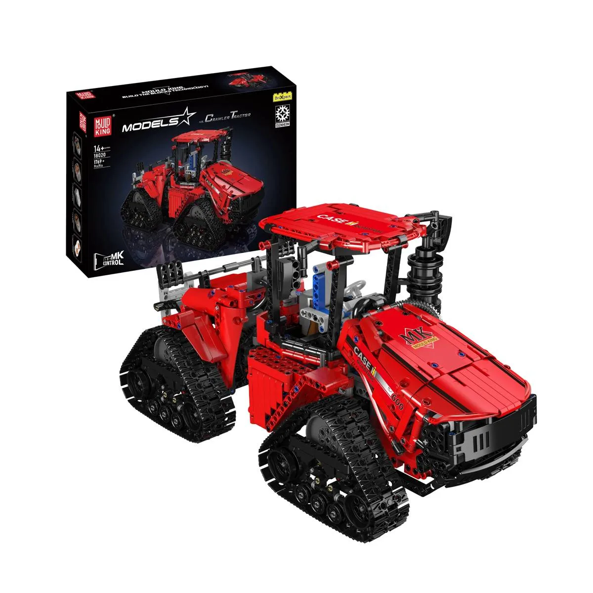Mould King Tracteur à chenilles pneumatique (MOU-18020S) - prix | Brick Broker