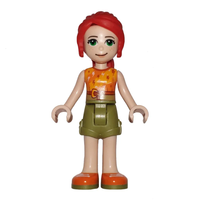 Mia - Orange Top, Olive Green Skirt — dans quels sets LEGO ? (fig-002709) | Brick Broker