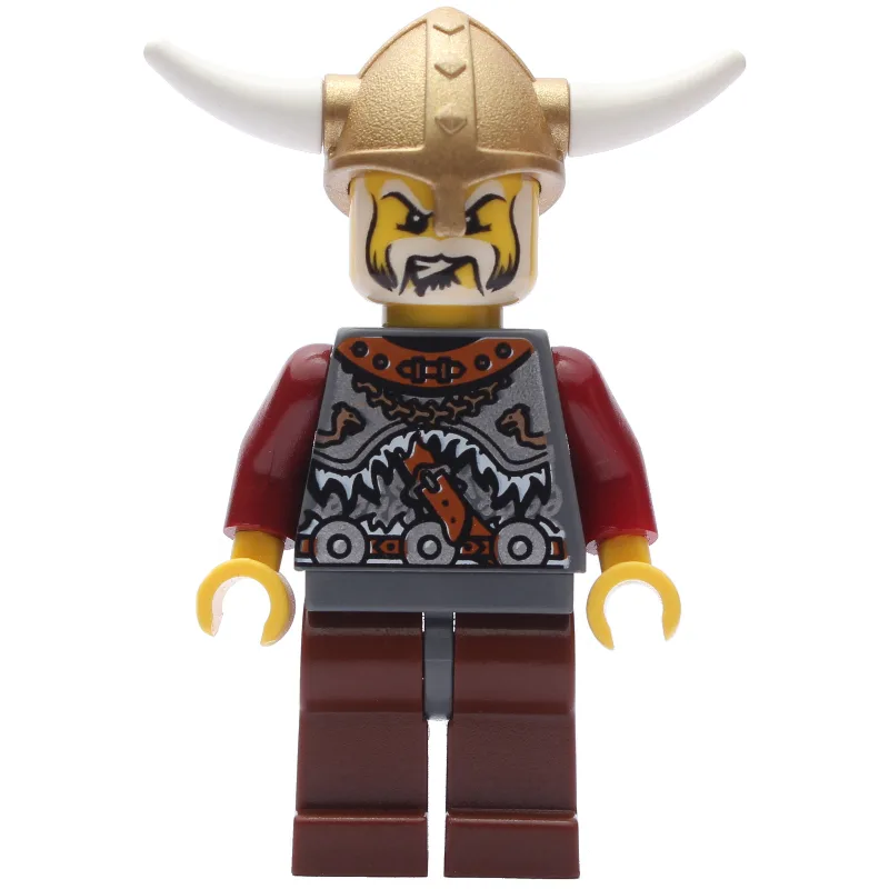 Viking King - Armour, Reddish Brown Legs — minifigurine LEGO | Brick Broker