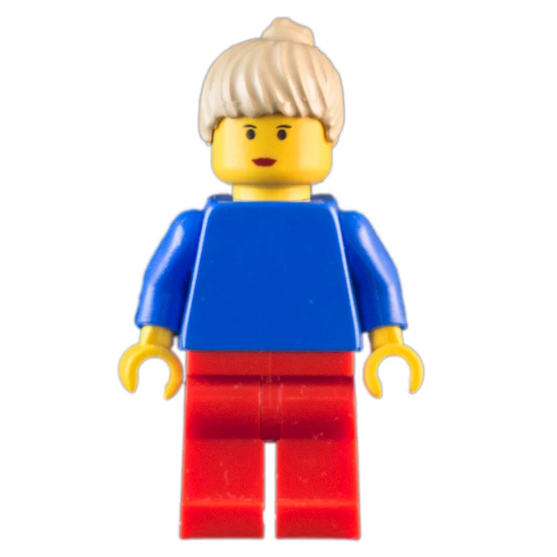Soccer Player Blue Torso, Red Legs, Yellow Ve… — minifigurine LEGO | Brick Broker