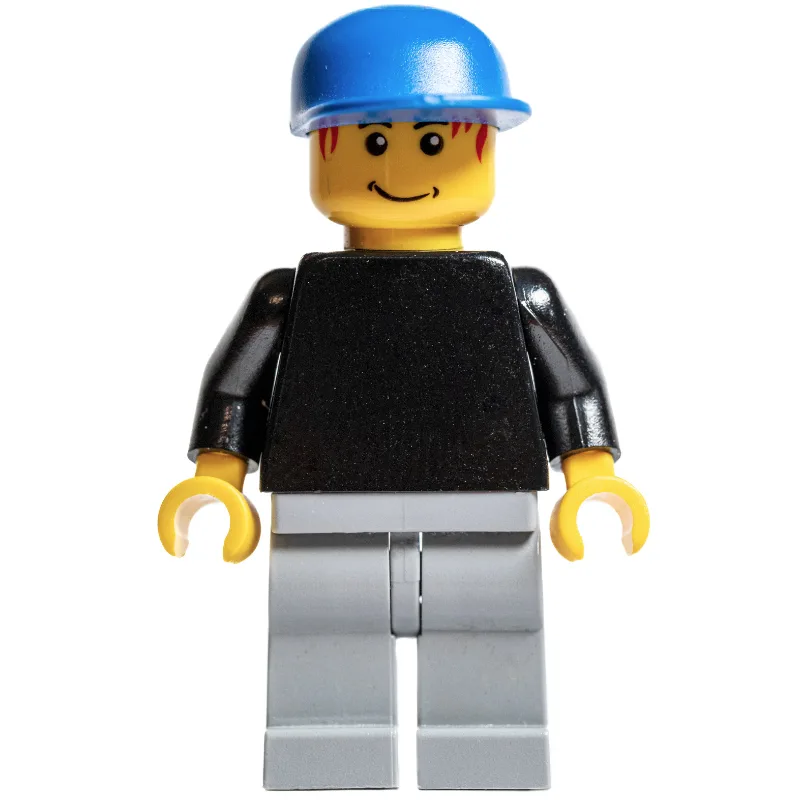 Soccer Player Goalie Black Torso, Light Bluis… — minifigurine LEGO | Brick Broker