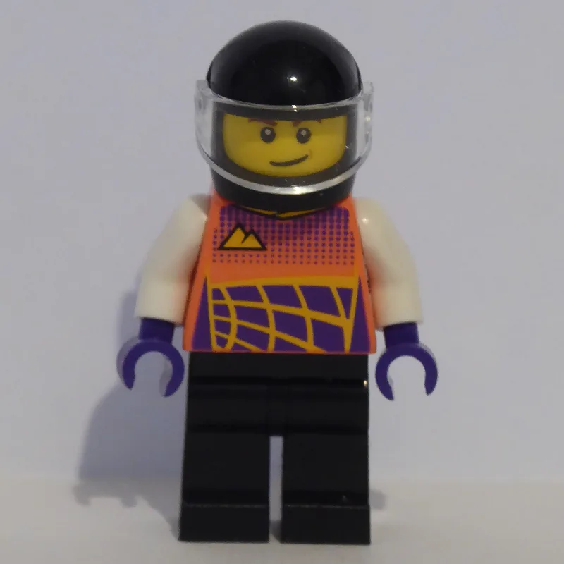 Racer, Coral Race Jacket, Black Helmet — dans quels sets LEGO ? (fig-012031) | Brick Broker