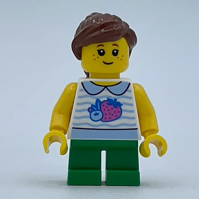 Girl, White Vest Top, Short Green Legs, Reddi… — minifigurine LEGO | Brick Broker