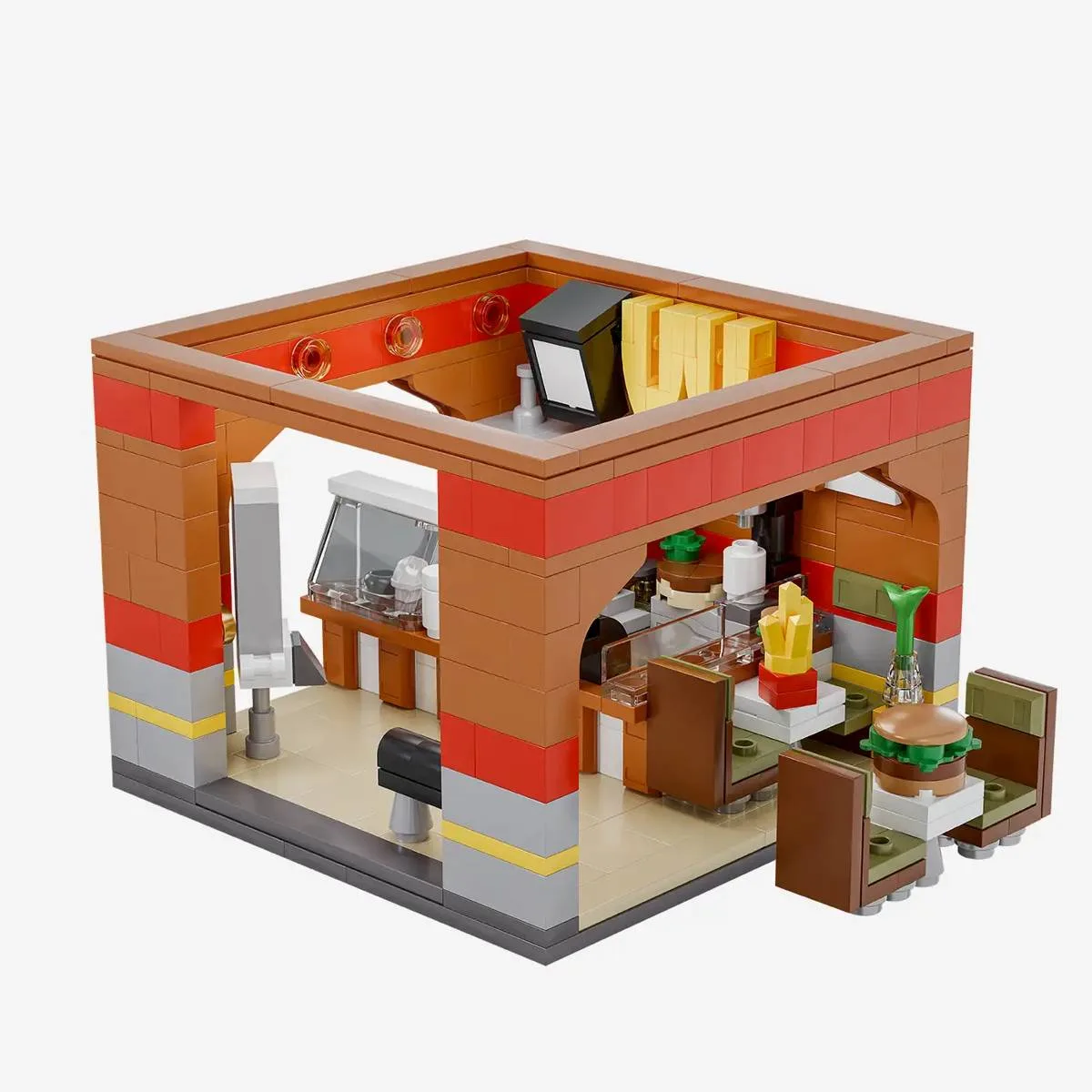 BlueBrixx Gare principale de Studgart - Wambo Burgers (BB-108438) - prix | Brick Broker