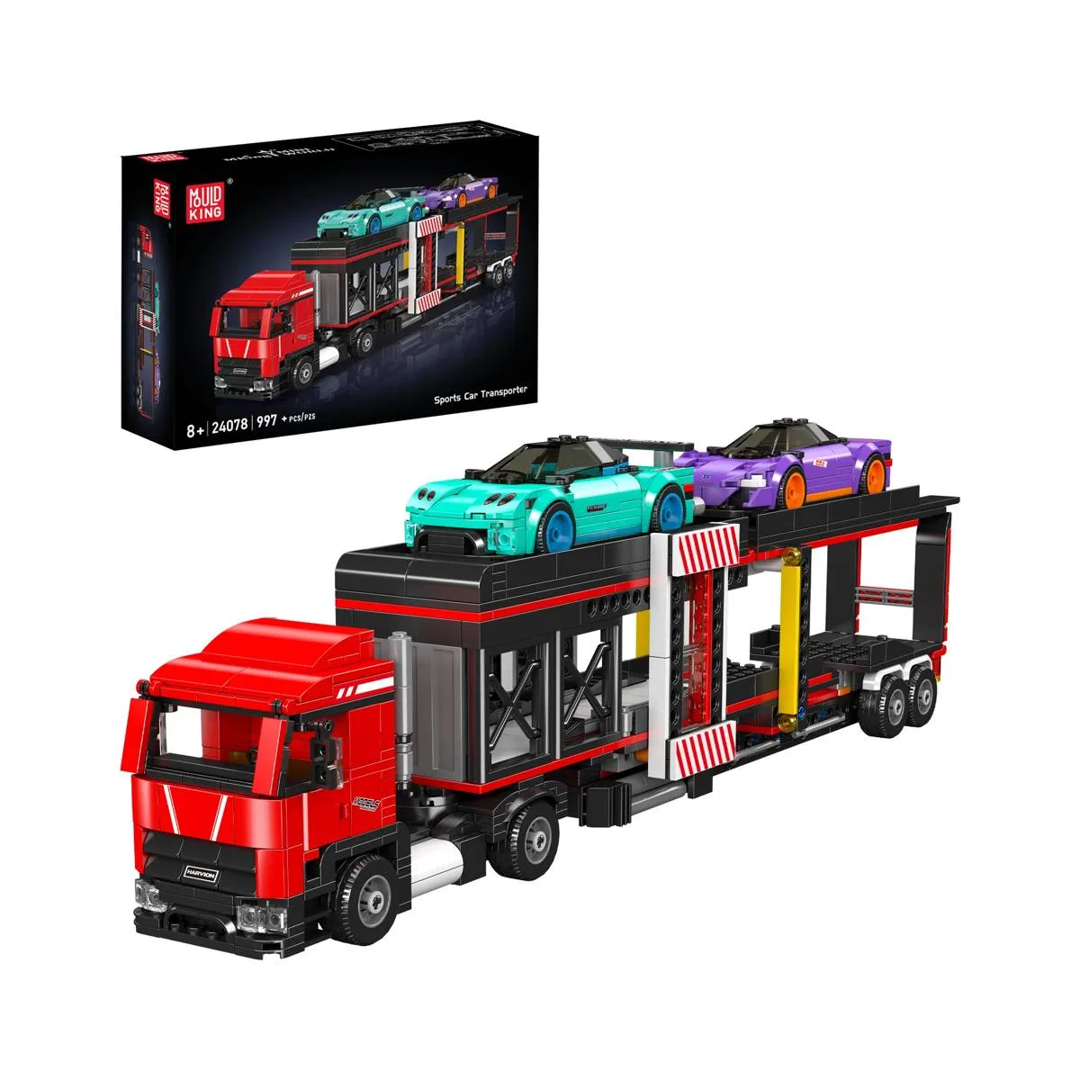 Mould King Transporteur de voitures de sport (MOU-24078) - prix | Brick Broker