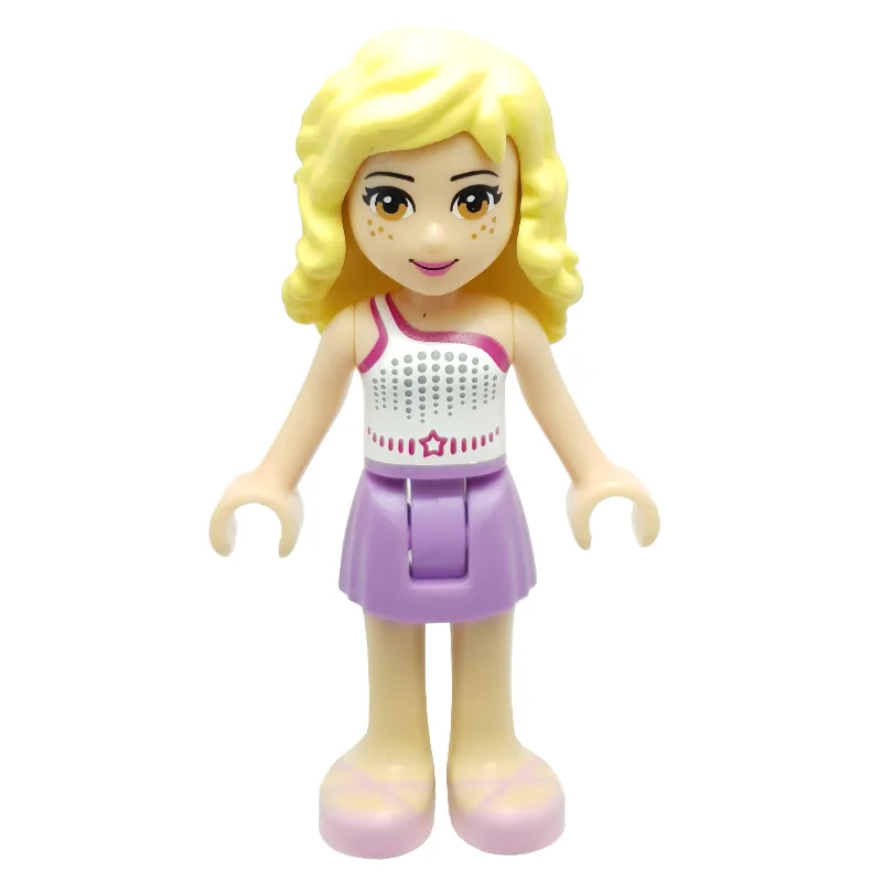Naya - White Top, Medium Lavender Skirt — minifigurine LEGO | Brick Broker