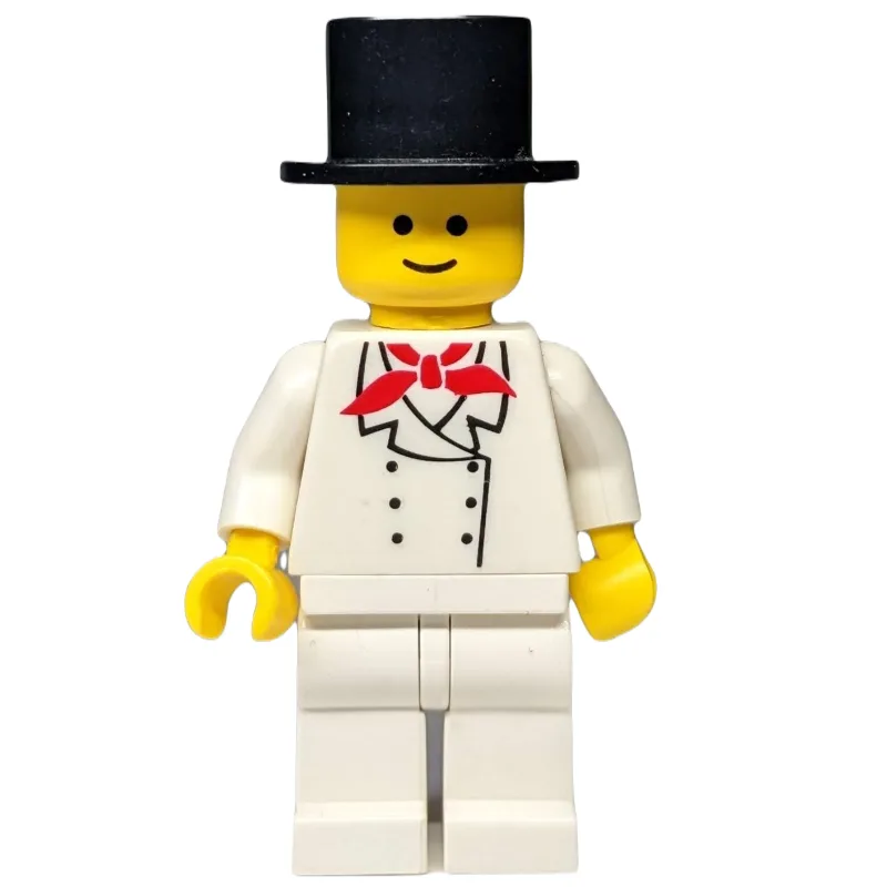 Chef, Red Neckerchief, White Legs, Top Hat — minifigurine LEGO | Brick Broker