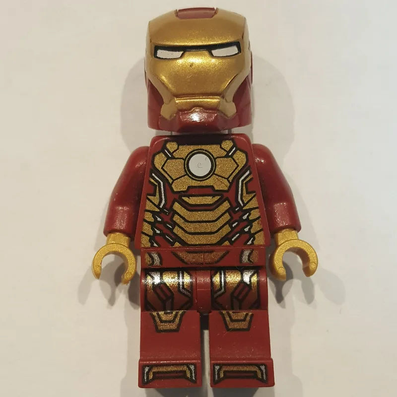 Iron Man Mark 42 Armor, Plain White Head — minifigurine LEGO | Brick Broker