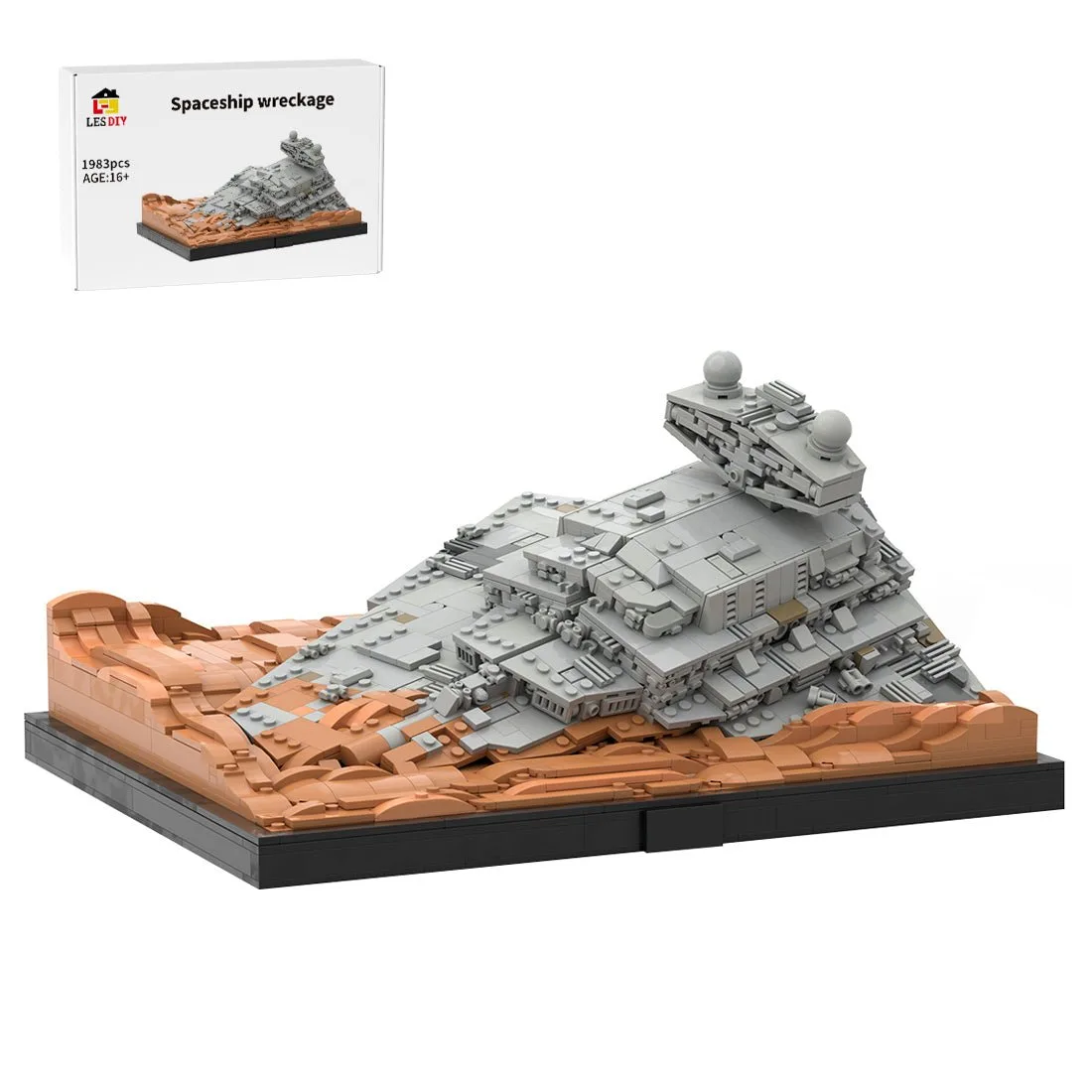 LesDiy Épave de l'ISD Inflictor sur Jakku (LESDIY-3747025) - prix | Brick Broker