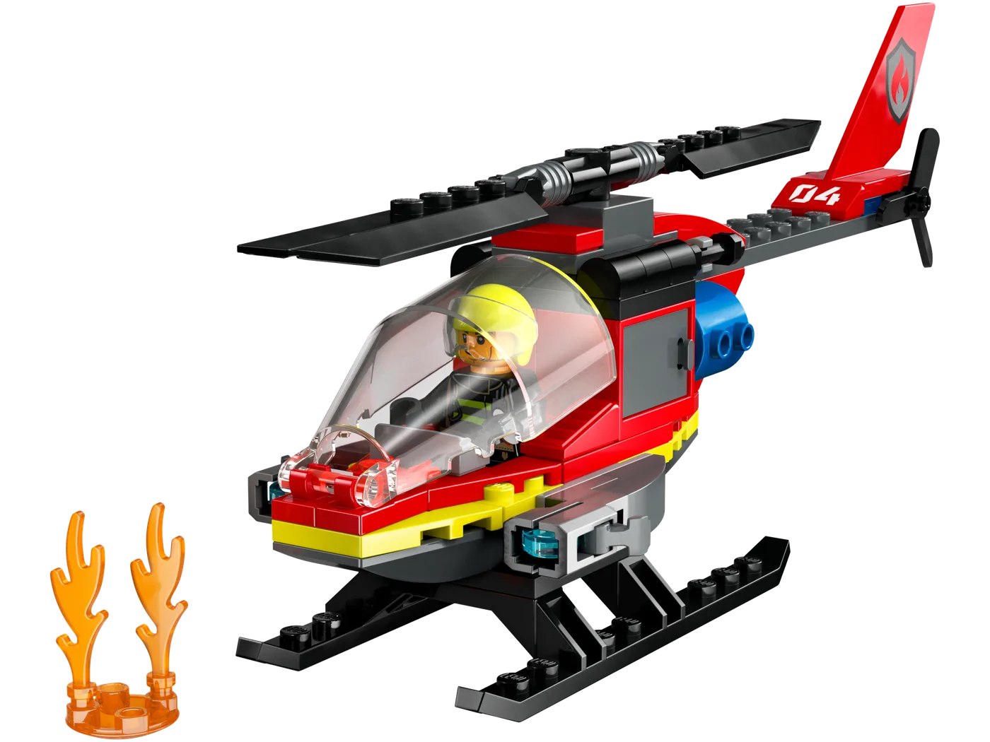 LEGO 60411 Hélicoptère de sauvetage incendie - prix | Brick Broker