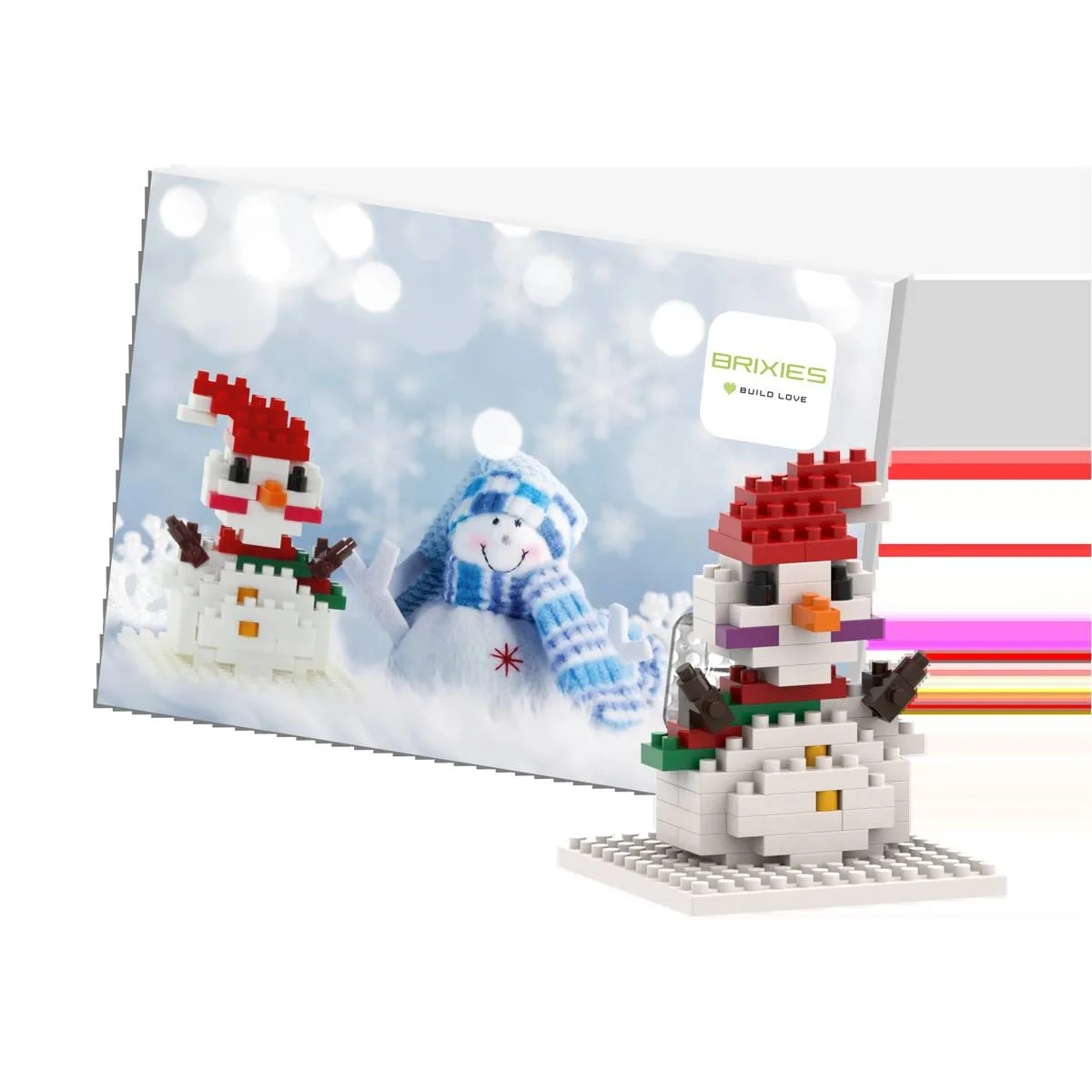BRIXIES Postkarte Schneemann (BRIXIES-220.022) - prix | Brick Broker