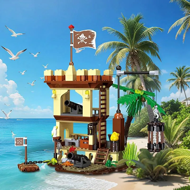 JIESTAR Station de soutien des pirates (JS-59149) - prix | Brick Broker