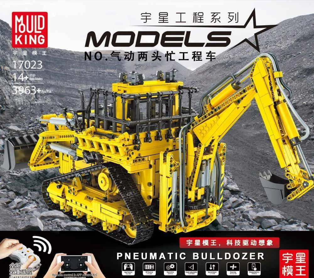 Mould King Chariot Élévateur Pneumatique Série Technic (MOU-17023) - prix | Brick Broker