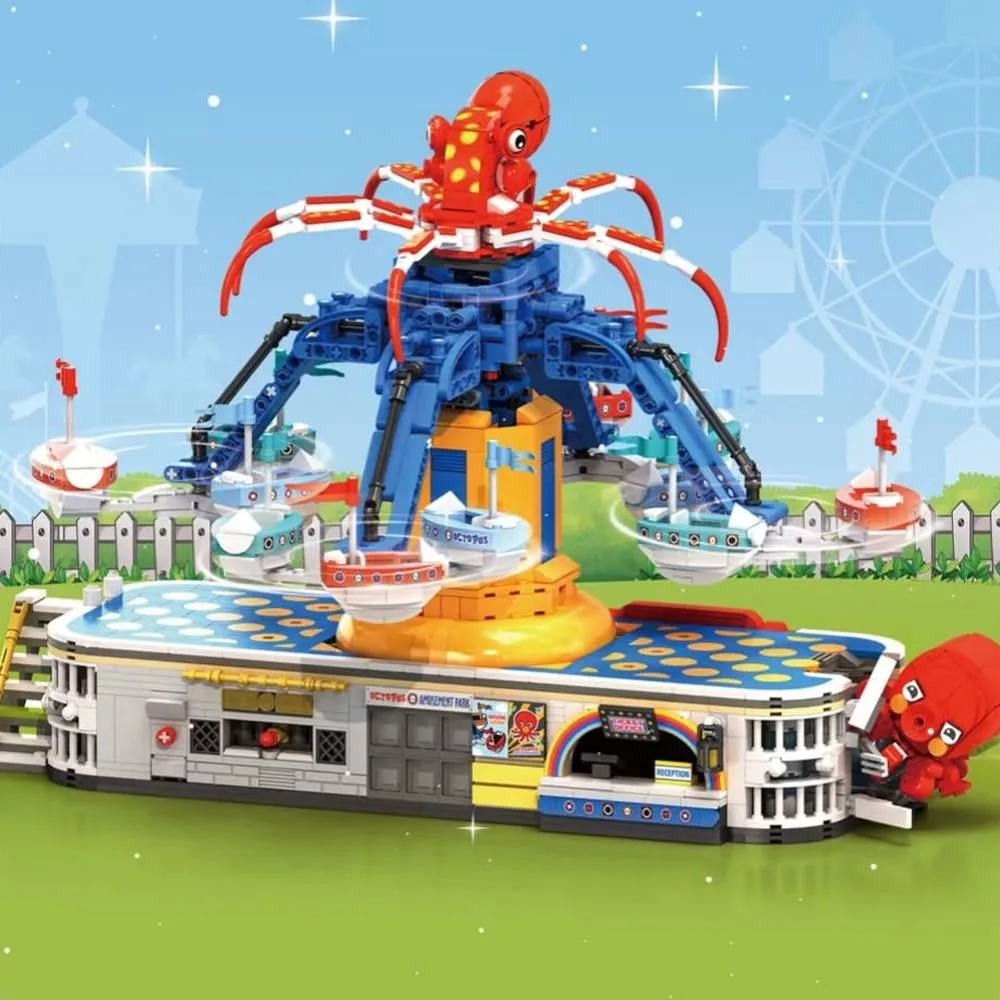 Small Angle Parc d'attractions Octopus (JD117) - prix | Brick Broker