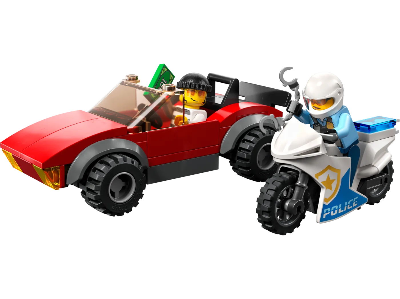 LEGO 60392 Poursuite en Moto et Voiture de Police - prix | Brick Broker