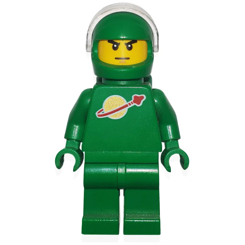 Classic Spaceman, Green, Helmet with Visor /… — minifigurine LEGO | Brick Broker