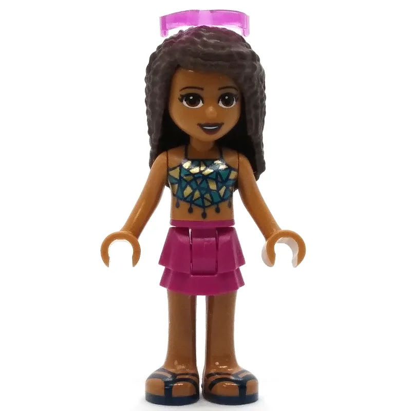 Andrea - Dark Blue Top, Magenta Skirt, Sungla… — minifigurine LEGO | Brick Broker