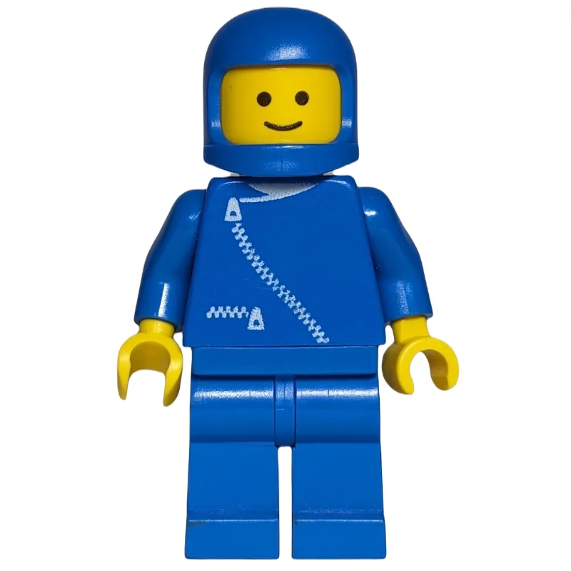 Man, Blue Jacket with Zipper, Blue Legs, Blue… — minifigurine LEGO | Brick Broker