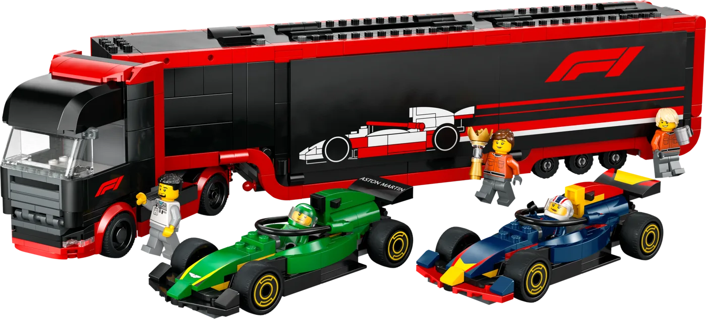 LEGO 60445 Camion F1 avec Voitures F1 RB20 et AMR24 - prix | Brick Broker