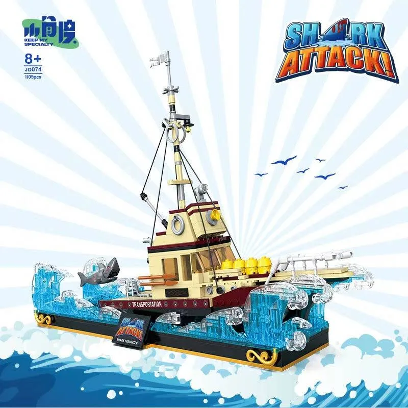 Small Angle Ship and Little White Shark (JD074) - prix | Brick Broker