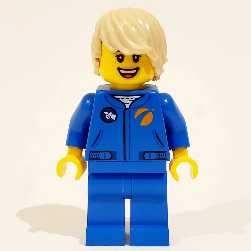 Astronaut - Blue Torso and Legs, Tan Hair — minifigurine LEGO | Brick Broker
