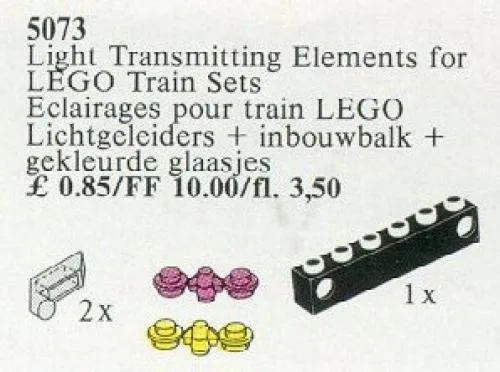 LEGO 5073 Éléments transmettant la lumière pour sets de train - prix | Brick Broker