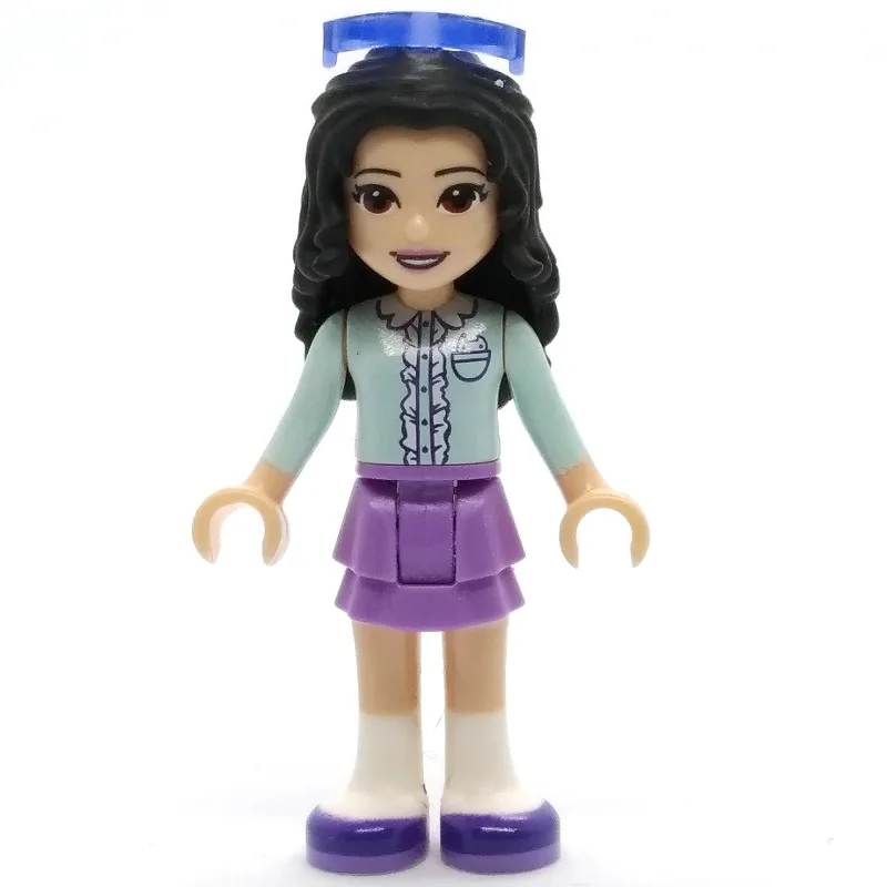 Emma - Light Aqua Top, Medium Lavender Skirt,… — minifigurine LEGO | Brick Broker