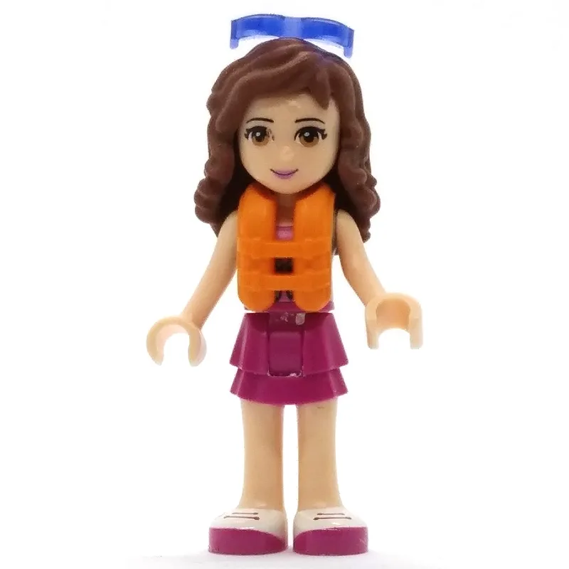 Olivia - Sand Green Vest, Magenta Skirt — minifigurine LEGO | Brick Broker