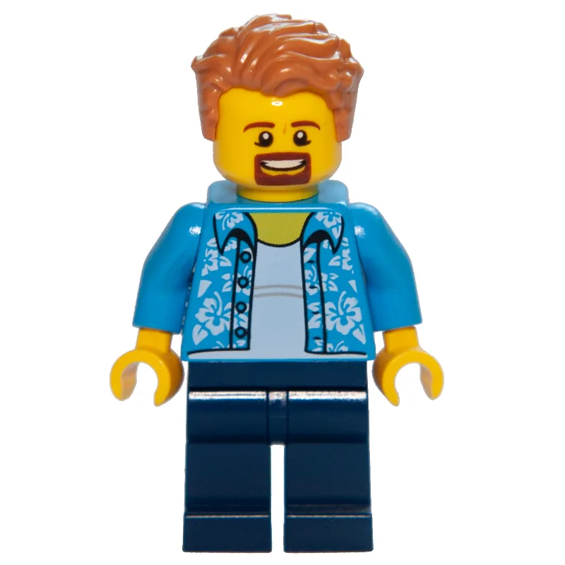 Dark Azure Torso, Dark Blue Legs, Medium Noug… — minifigurine LEGO | Brick Broker