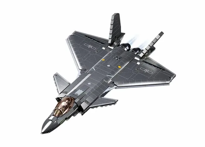 Sluban Avion furtif J-20SS version revêtement métallique (SLB-M38-B1187) - prix | Brick Broker