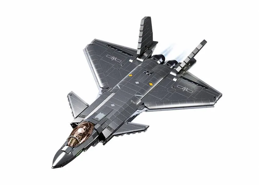 Sluban Avion furtif J-20SS version revêtement métallique (SLB-M38-B1187) - prix | Brick Broker