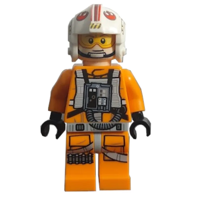 Luke Skywalker, Orange Rebel Pilot Outfit, Li… — minifigurine LEGO | Brick Broker