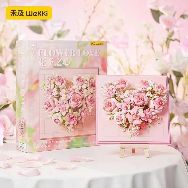 Wekki Fleur 3D en forme de cœur (WEKKI-517207) - prix | Brick Broker