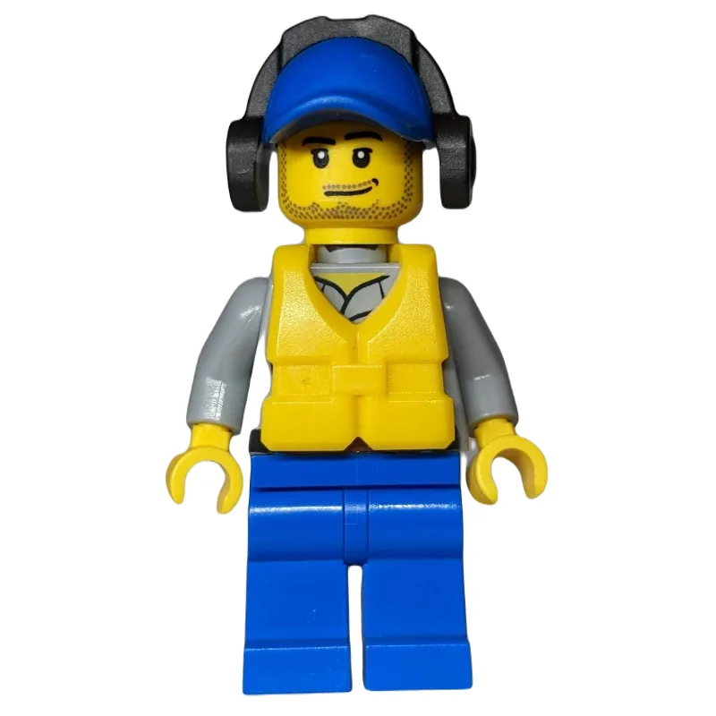 Coast Guard, Light Bluish Gray Shirt with Bad… — minifigurine LEGO | Brick Broker