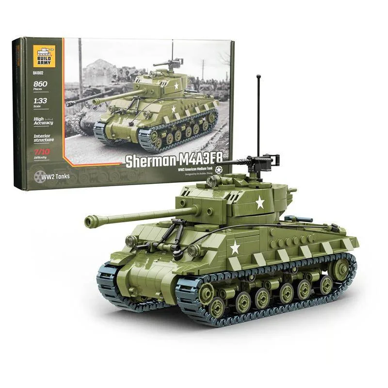 Buildarmy M4A3E8 Sherman (BUILDARMY-BA1002) - prix | Brick Broker