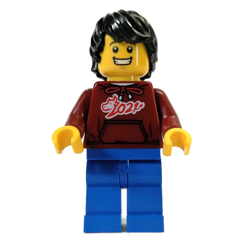 Dark Red Torso, Blue Legs, Black Hair — dans quels sets LEGO ? (fig-010762) | Brick Broker
