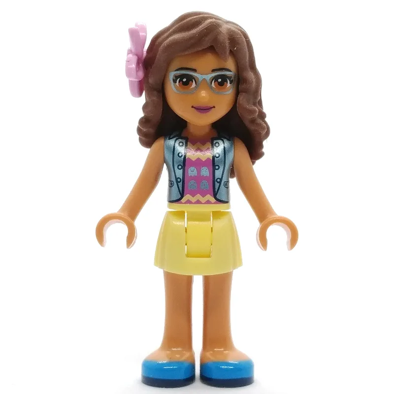 Olivia - Medium Blue Jacket, Bright Light Yel… — minifigurine LEGO | Brick Broker