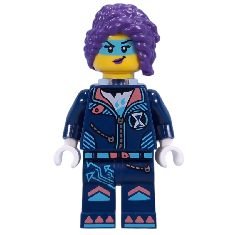 Zoey, Dark Blue Suit, Trans-Clear Neck Bracket — minifigurine LEGO | Brick Broker