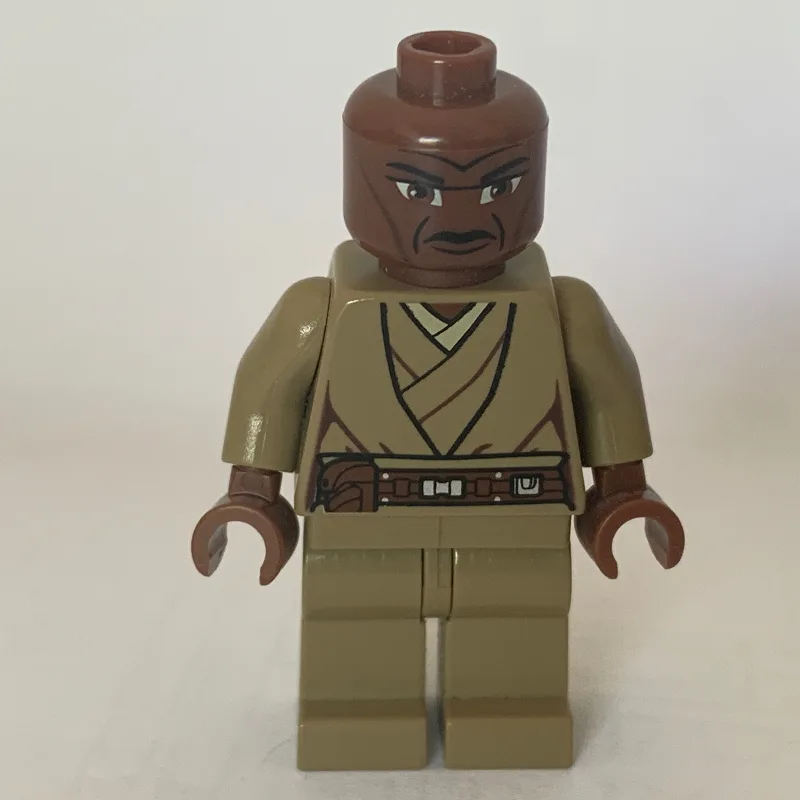 Mace Windu, Dark Tan Plain Legs (Clone Wars) — minifigurine LEGO | Brick Broker
