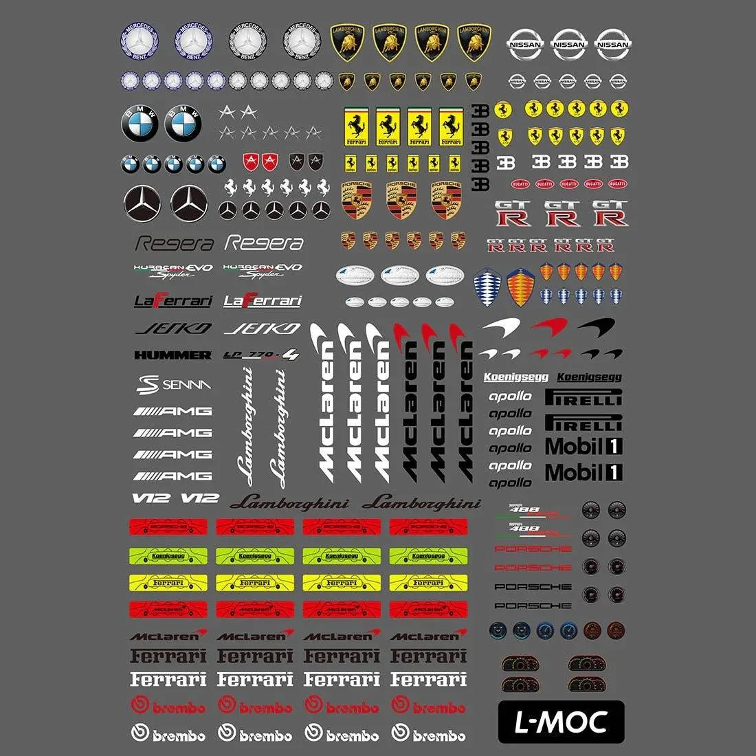 LesDiy Autocollant de transfert de logo universel pour ensemble de voiture (LESDIY-3571333) - prix | Brick Broker