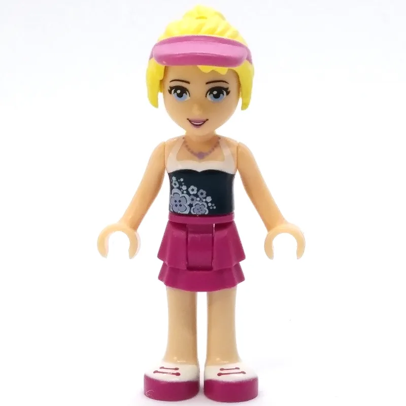 Stephanie - Dark Blue Top, Magenta Skirt — minifigurine LEGO | Brick Broker
