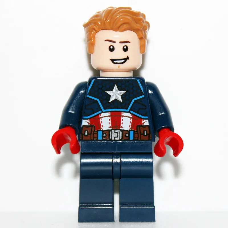Captain America, Medium Nougat Hair, Red Hand… — minifigurine LEGO | Brick Broker