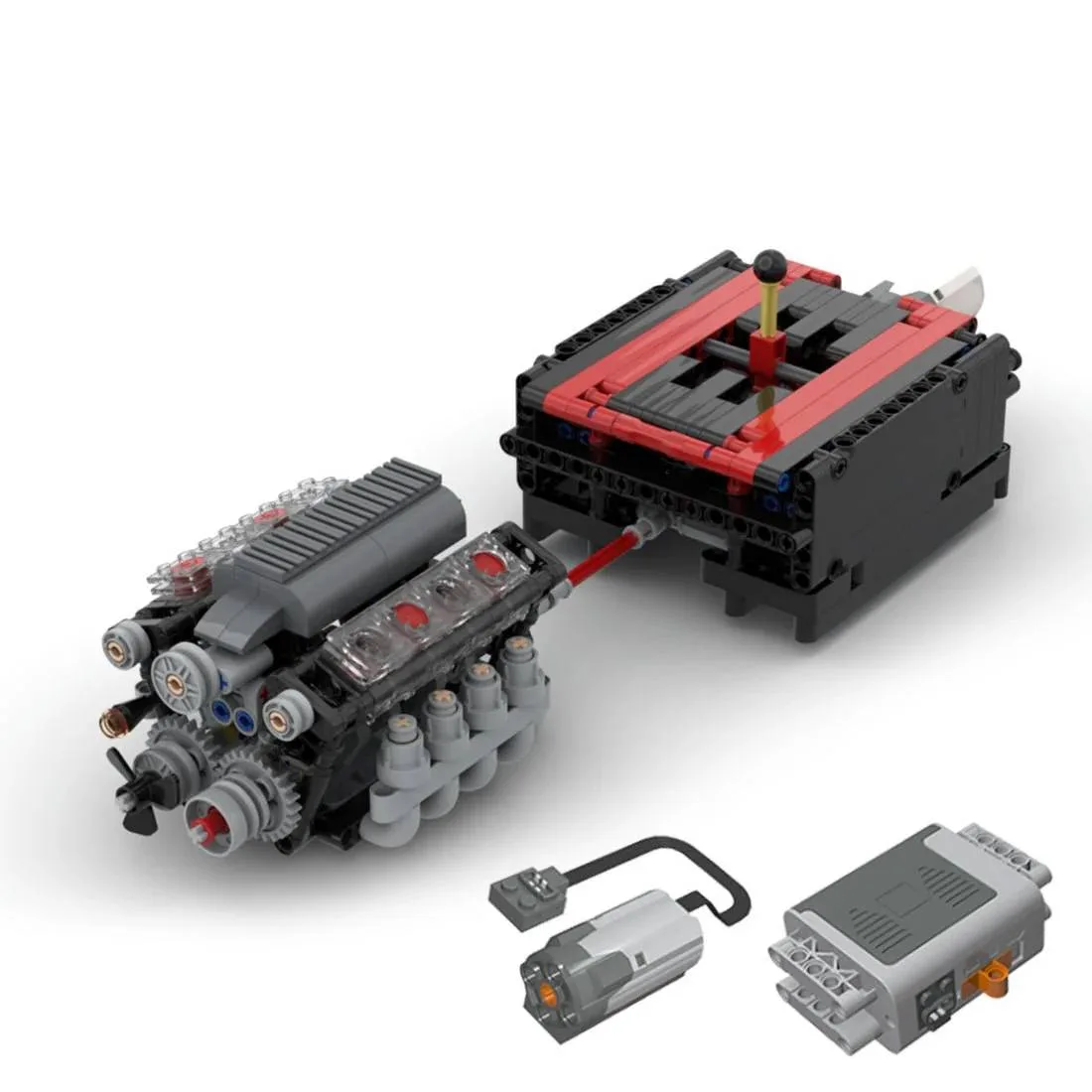 LesDiy Moteur V8 avec boîte de vitesses Technic (LESDIY-3482129) - prix | Brick Broker
