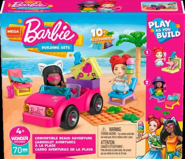 Mattel MEGA Barbie™ Aventure sur la plage en cabriolet (GWR79) - prix | Brick Broker