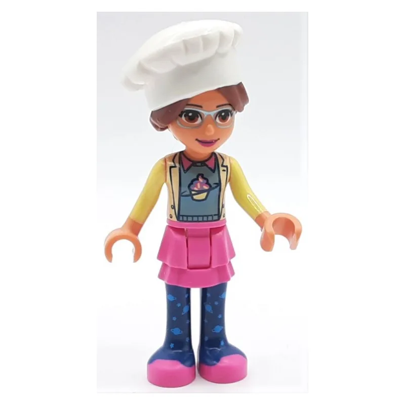 Olivia - Bright Light Yellow Jacket, Dark Pin… — minifigurine LEGO | Brick Broker