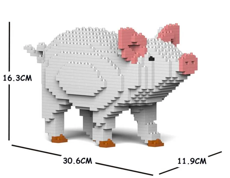 JEKCA Cochon 01 - Taille standard (JEK-ST19ML16) - prix | Brick Broker