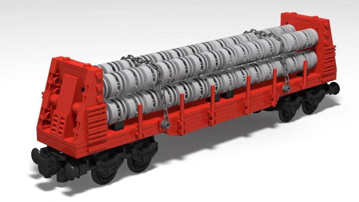 BlueBrixx Wagon plat à bulks US (BB-103088) - prix | Brick Broker