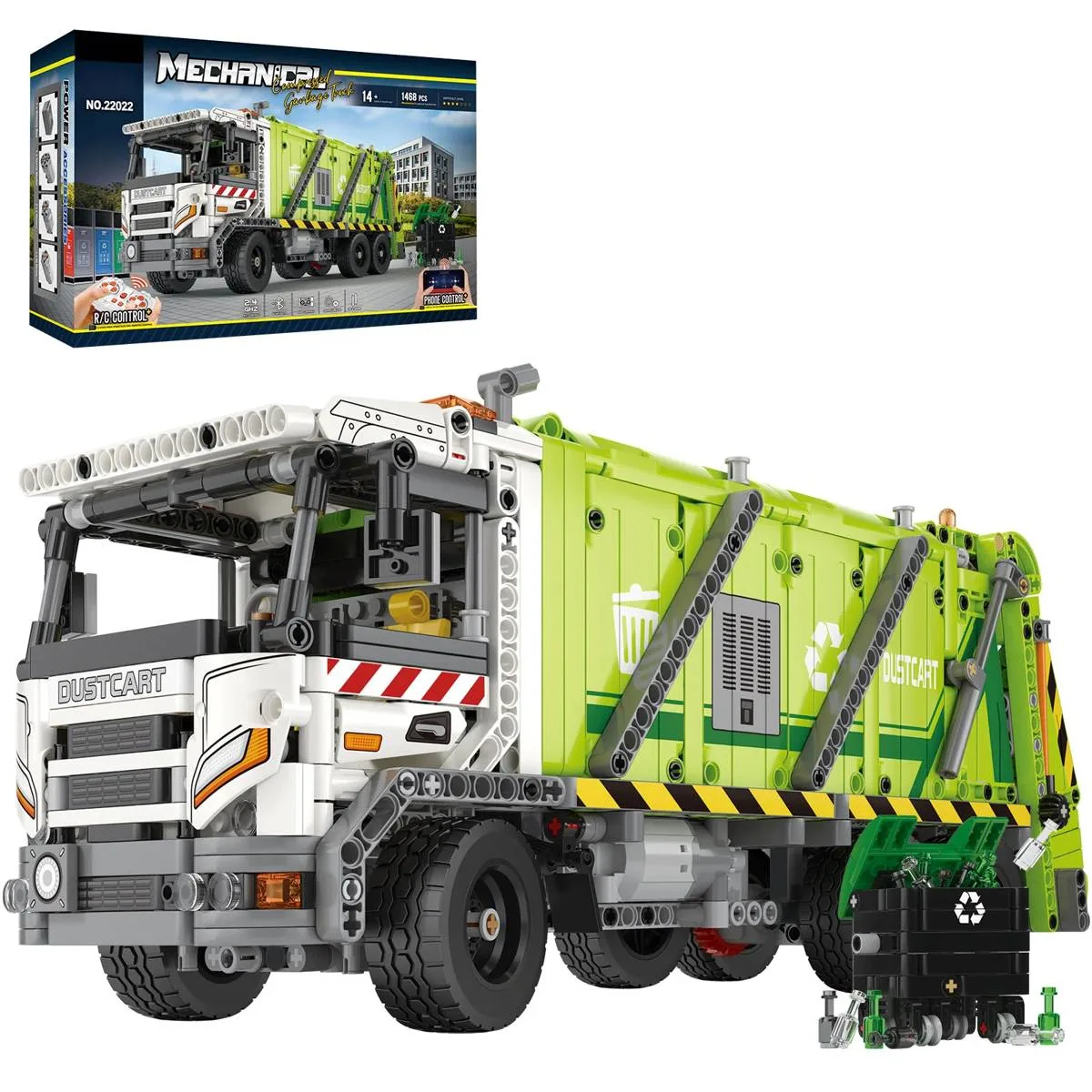 JMBricklayer Camion-poubelle télécommandé de grande taille (JMB-22022) - prix | Brick Broker